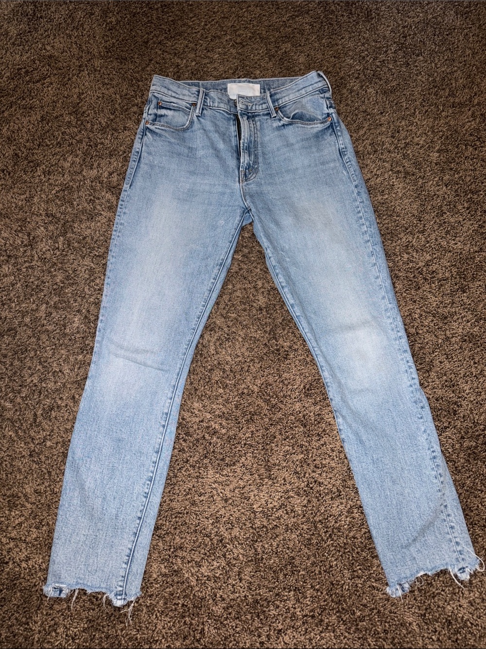 Mother Light Blue Men’s Slim Straight Jeans